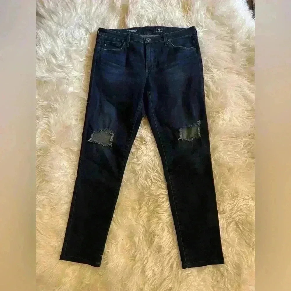 AG Adriano Goldschmied The Legging Ankle Super Skinny Jeans Womens Size 31R Blue